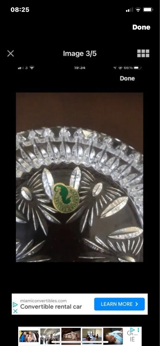 Waterford crystal Millennium Wine Bottle coaster - Image 3
