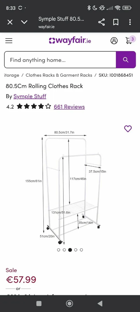 Clothes rail - Image 2