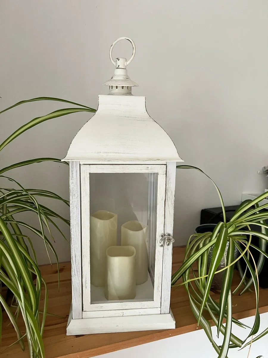 Battery operated Cream Lantern - Image 1
