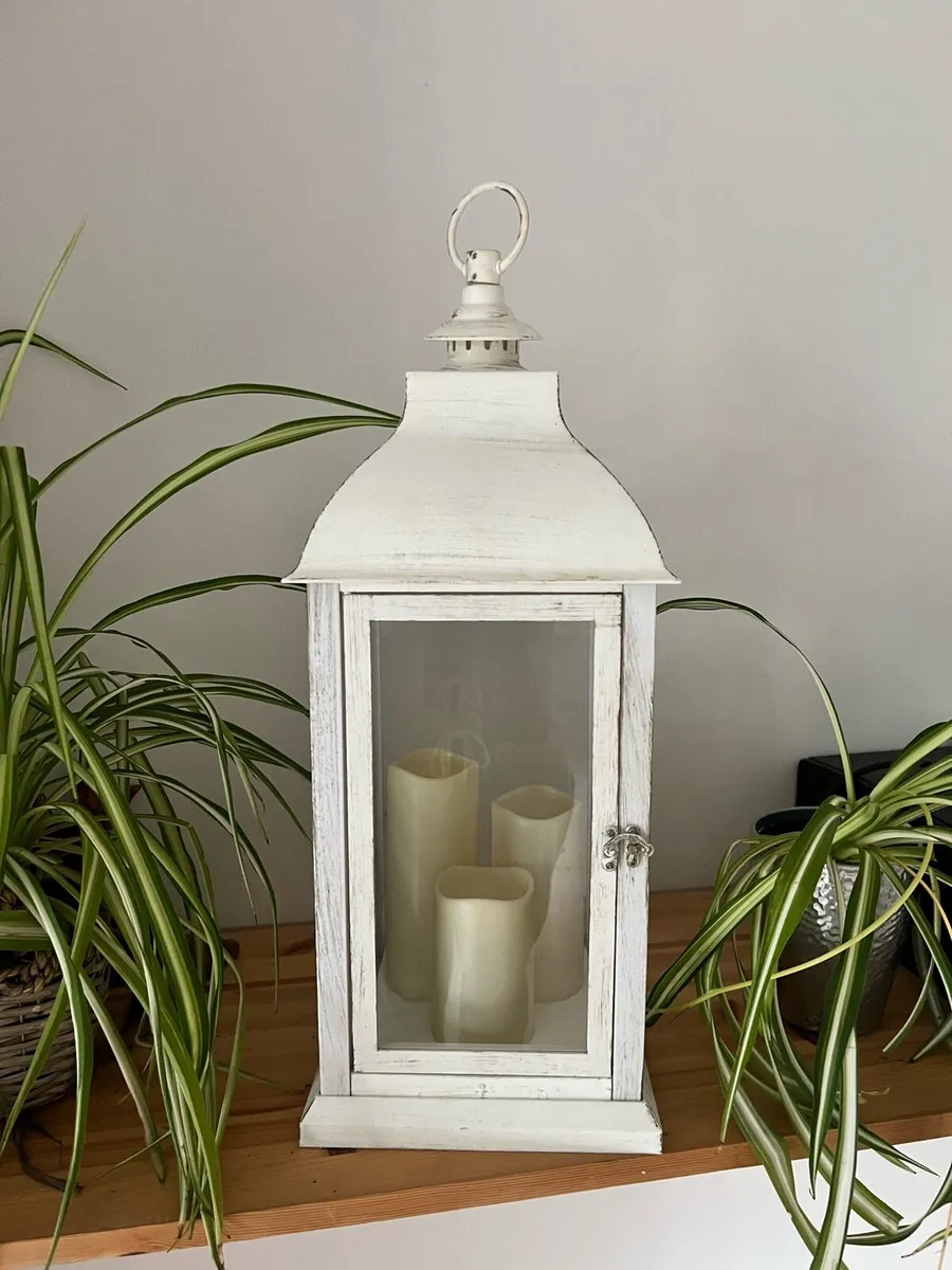 Battery operated Cream Lantern - Image 2
