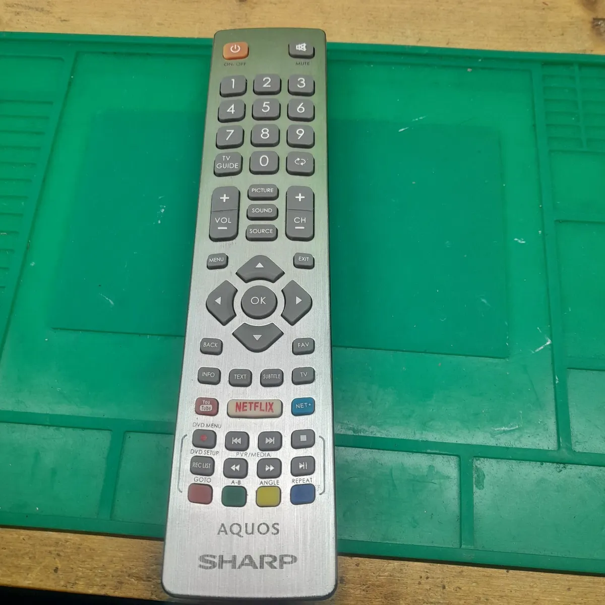 TV remote control Sharp Aquos
