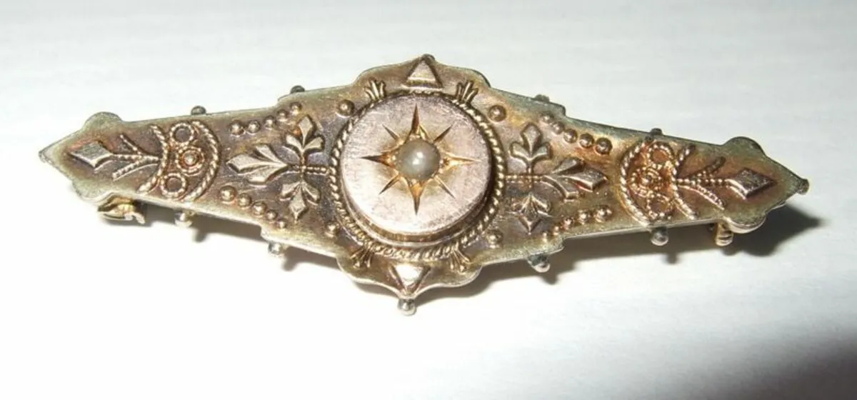 Vintage Hallmarked 9ct Gold Brooch / Tie Pin - Image 2