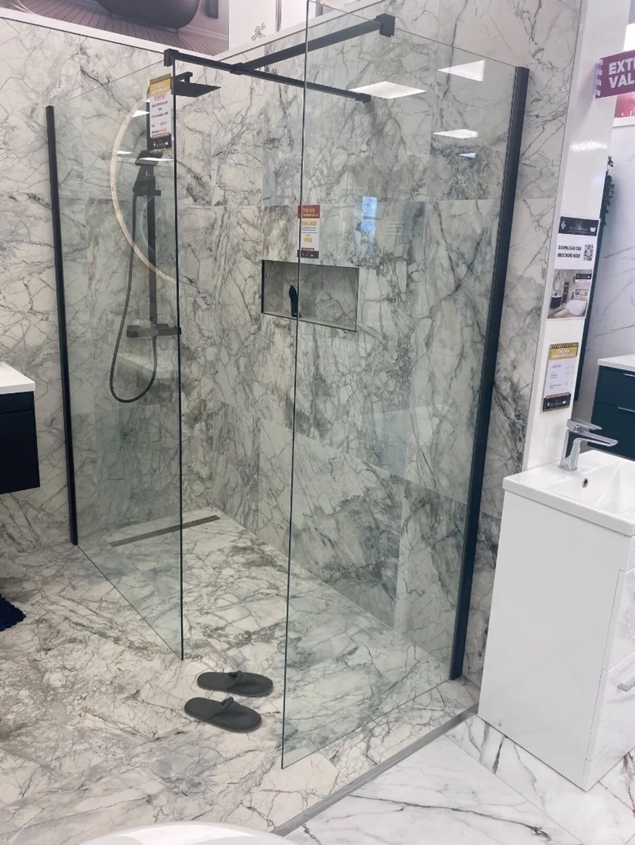 Wetroom side and end panel 1700 x 800