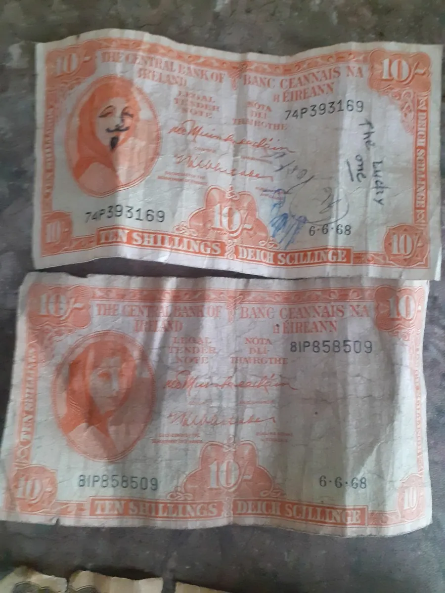 Old irish notes - Image 1