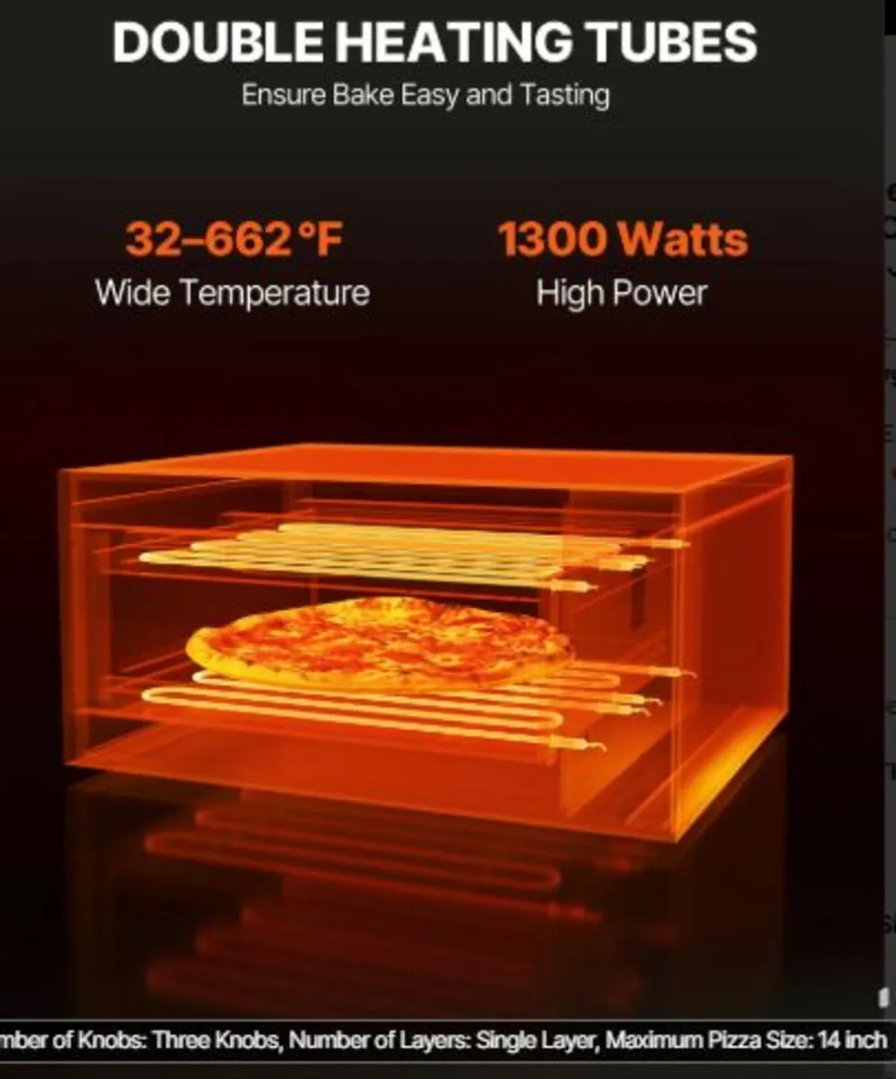 Commercial Countertop Pizza Oven Electric Pizza - Image 2