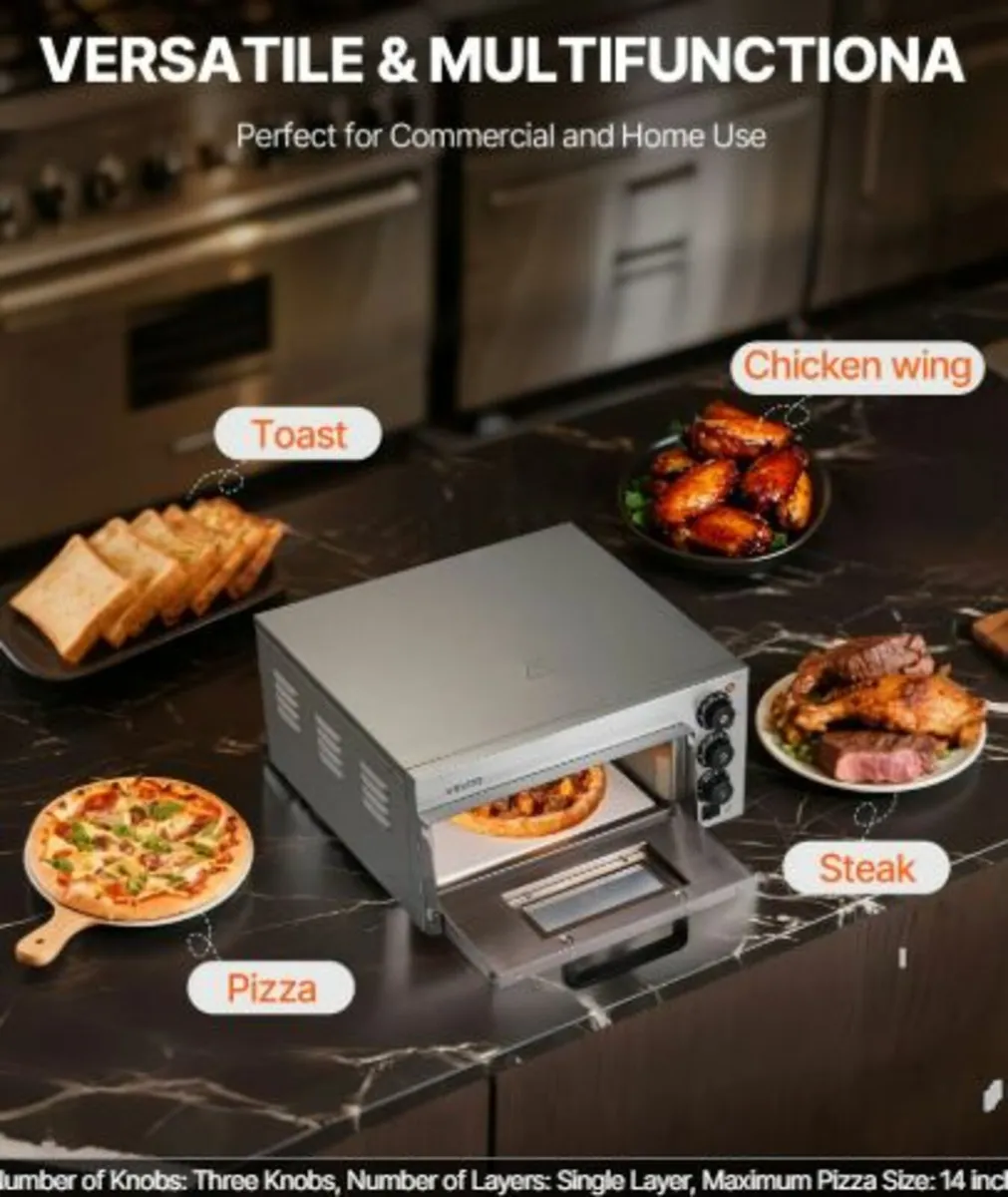 Commercial Countertop Pizza Oven Electric Pizza - Image 3