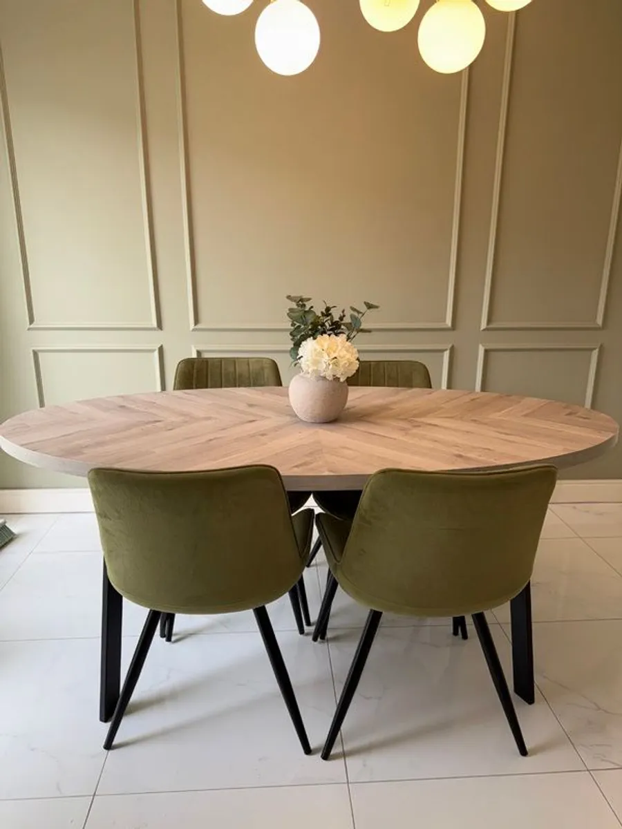 Dining Table and Chairs Set - Image 1
