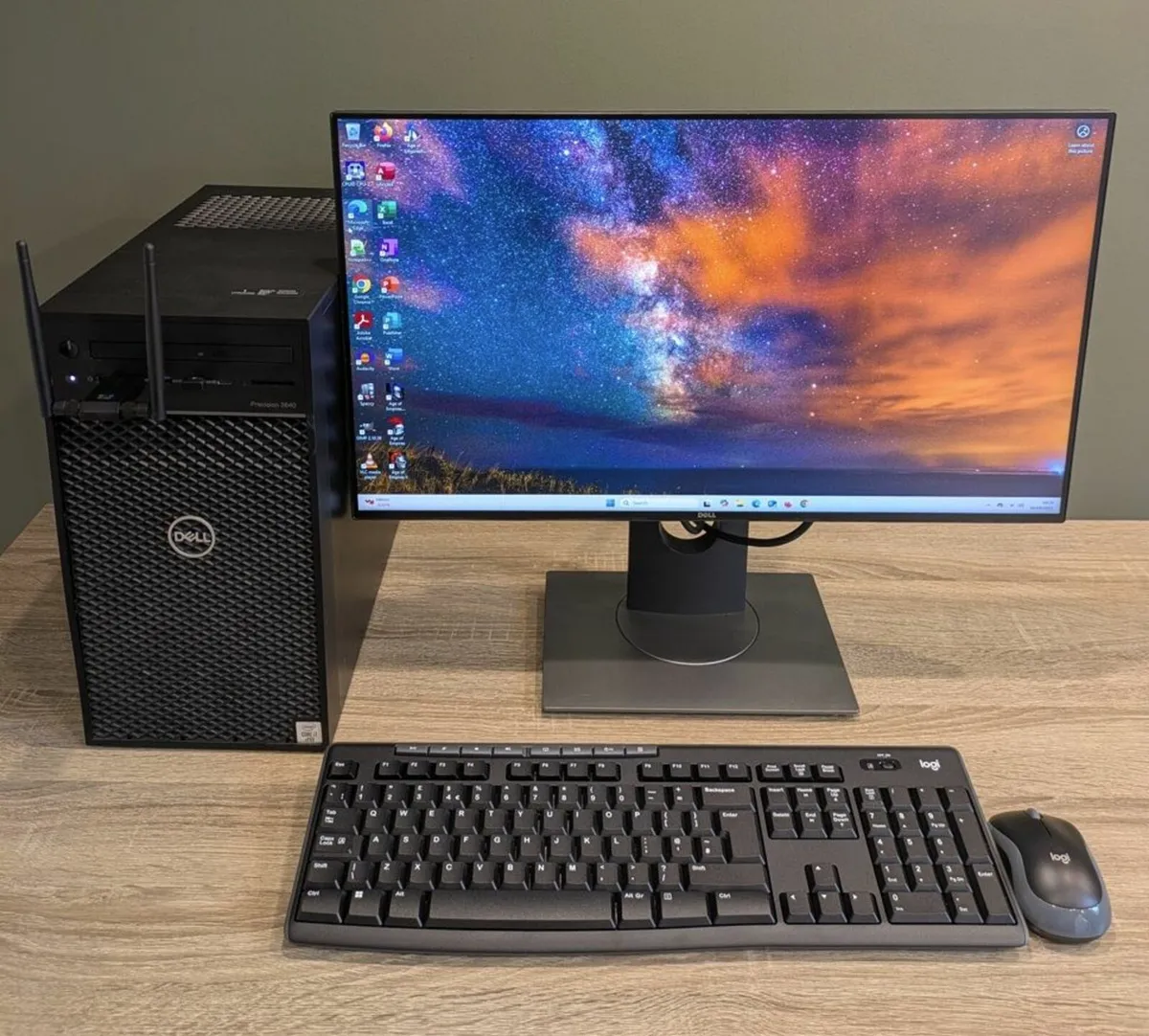 10th Gen i7 Dell Precision 24" LCD 16GB Win11 Wifi - Image 1