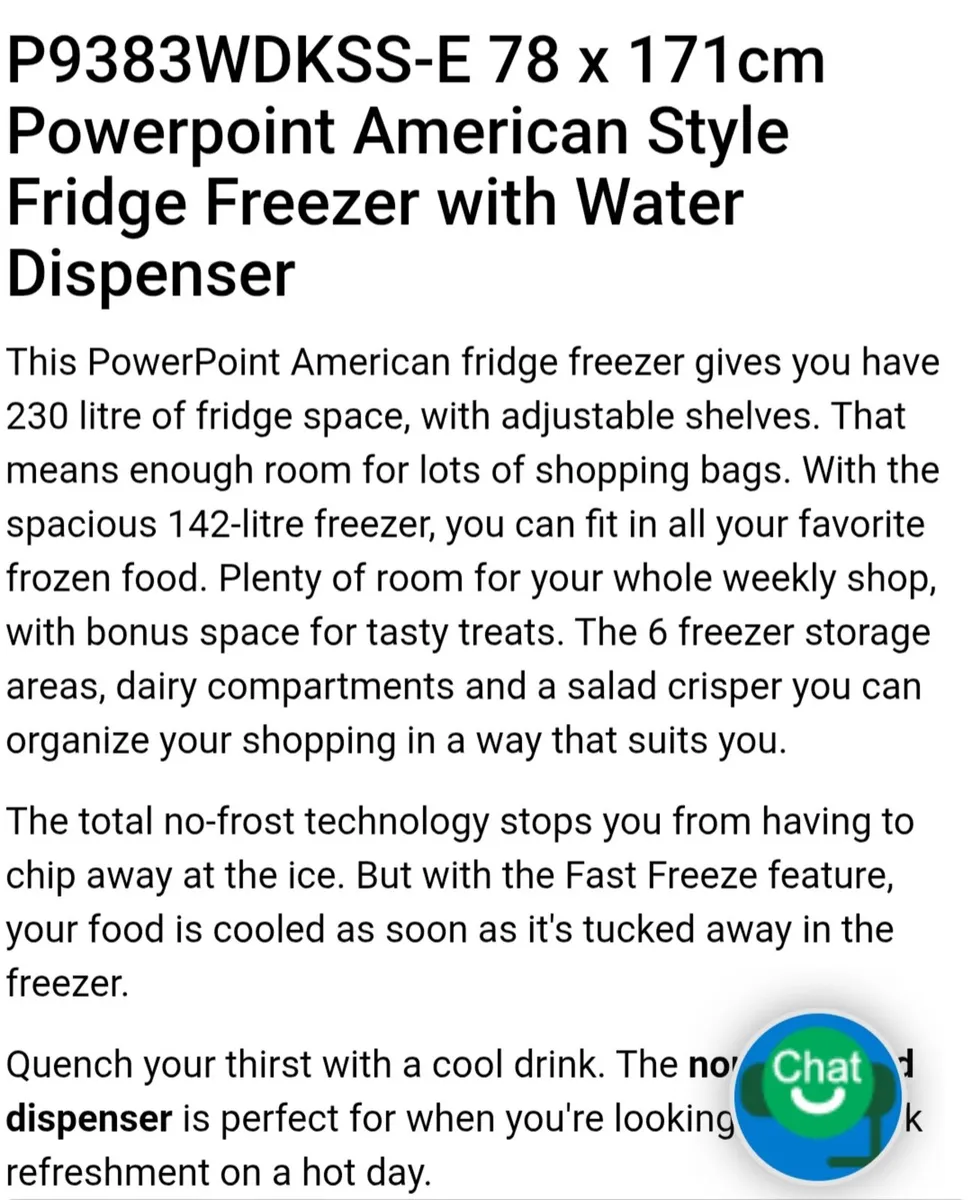 American style fride/freezer - Image 4