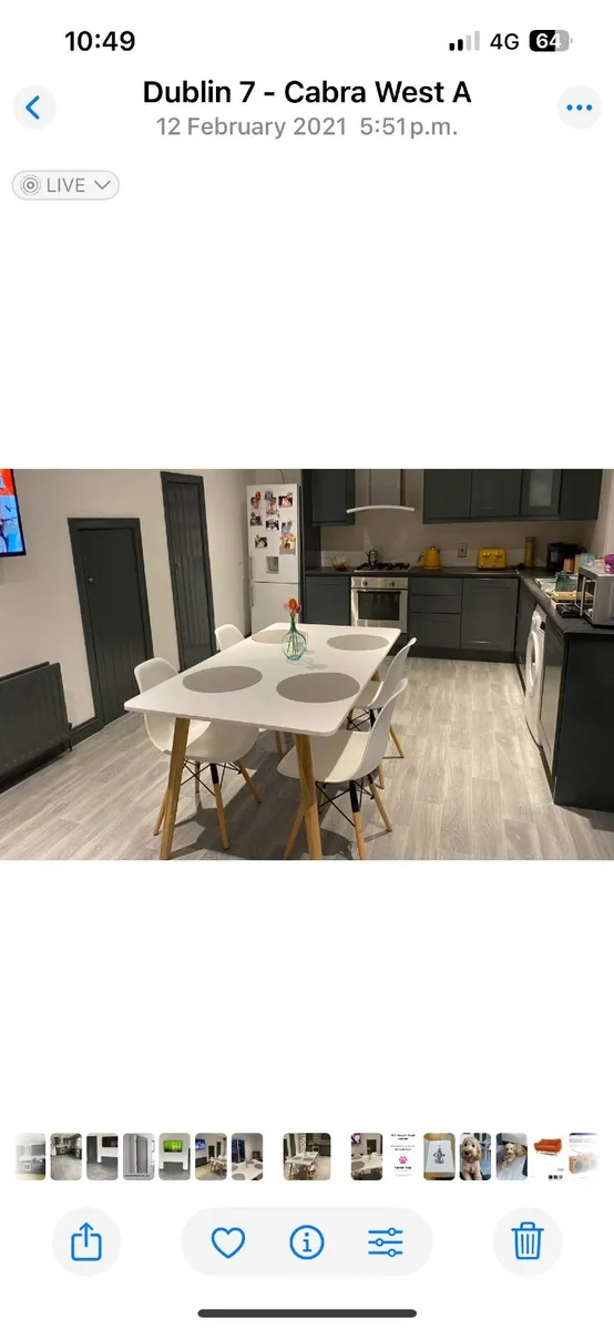 Dining table and 4 chairs - Image 3