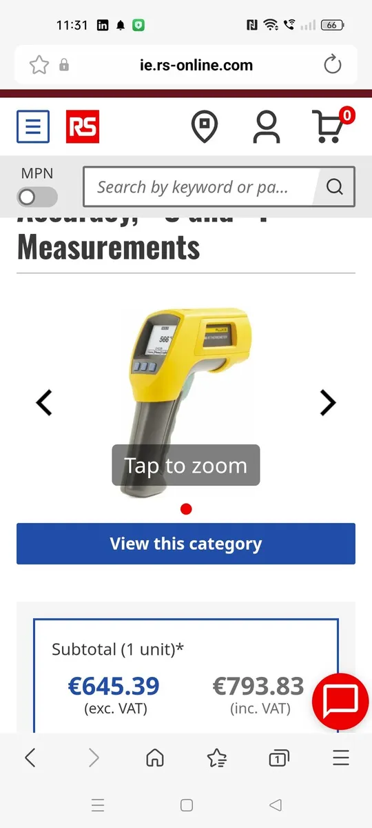 Fluke 566r IR thermometre - Image 3