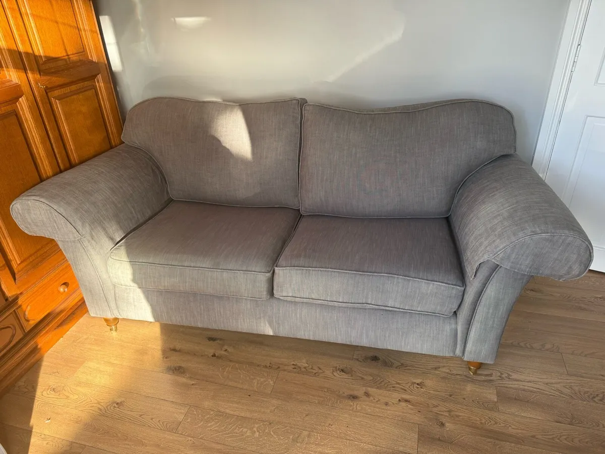 Luxury Laura Ashley 3 seater Grey sofa - Image 2
