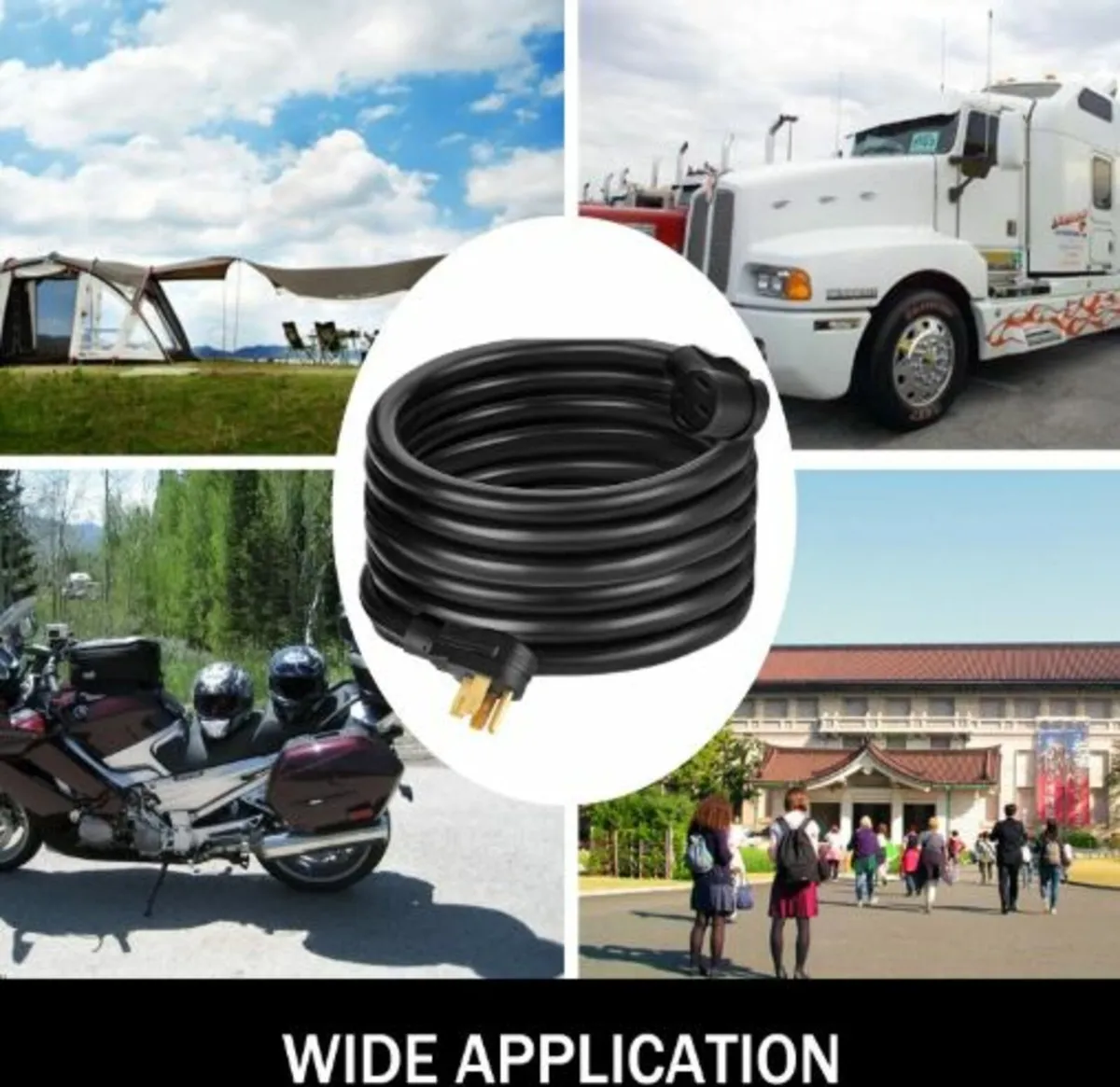 15m 8AWG/4C RV Extension Cord Trailer Truck - Image 3