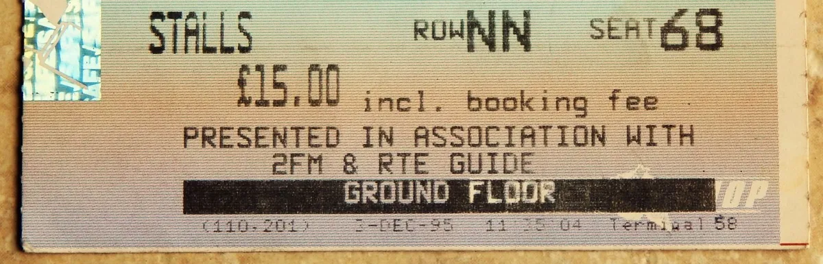 Boyzone Said And Done Concert 1995 Vintage Ticket - Image 3