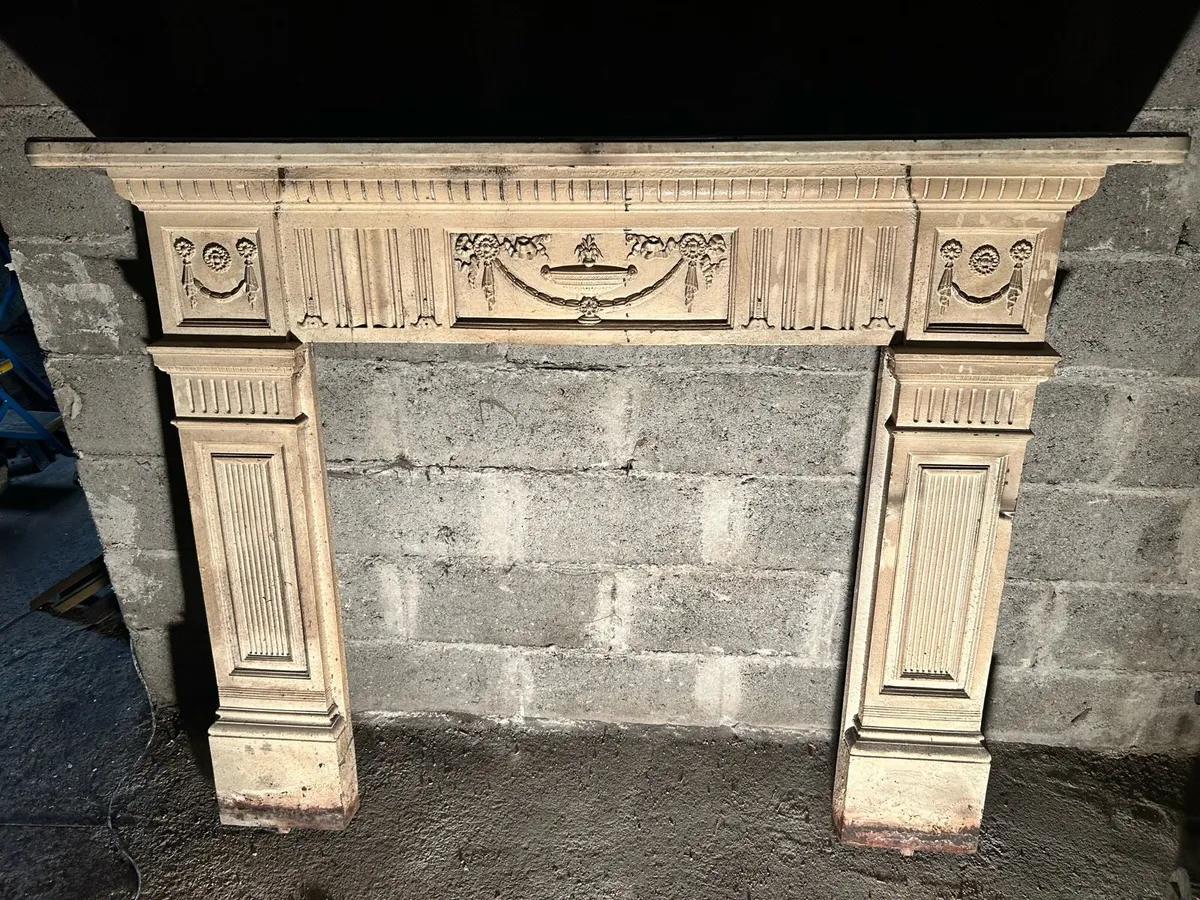 Cast iron fireplace surround - Image 2