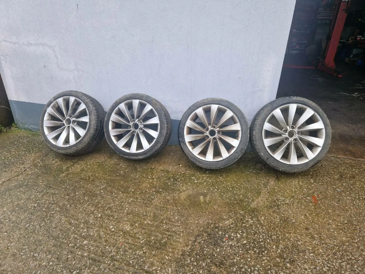 Set of vw sirocco wheels with tyres - Image 3