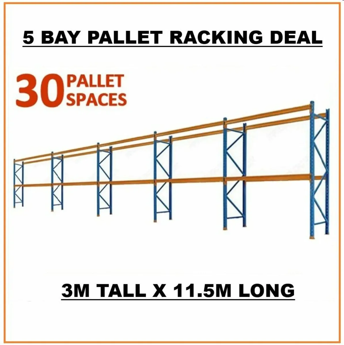 5 Bays Pallet Racking / Shelving SPECIAL OFFER - Image 1