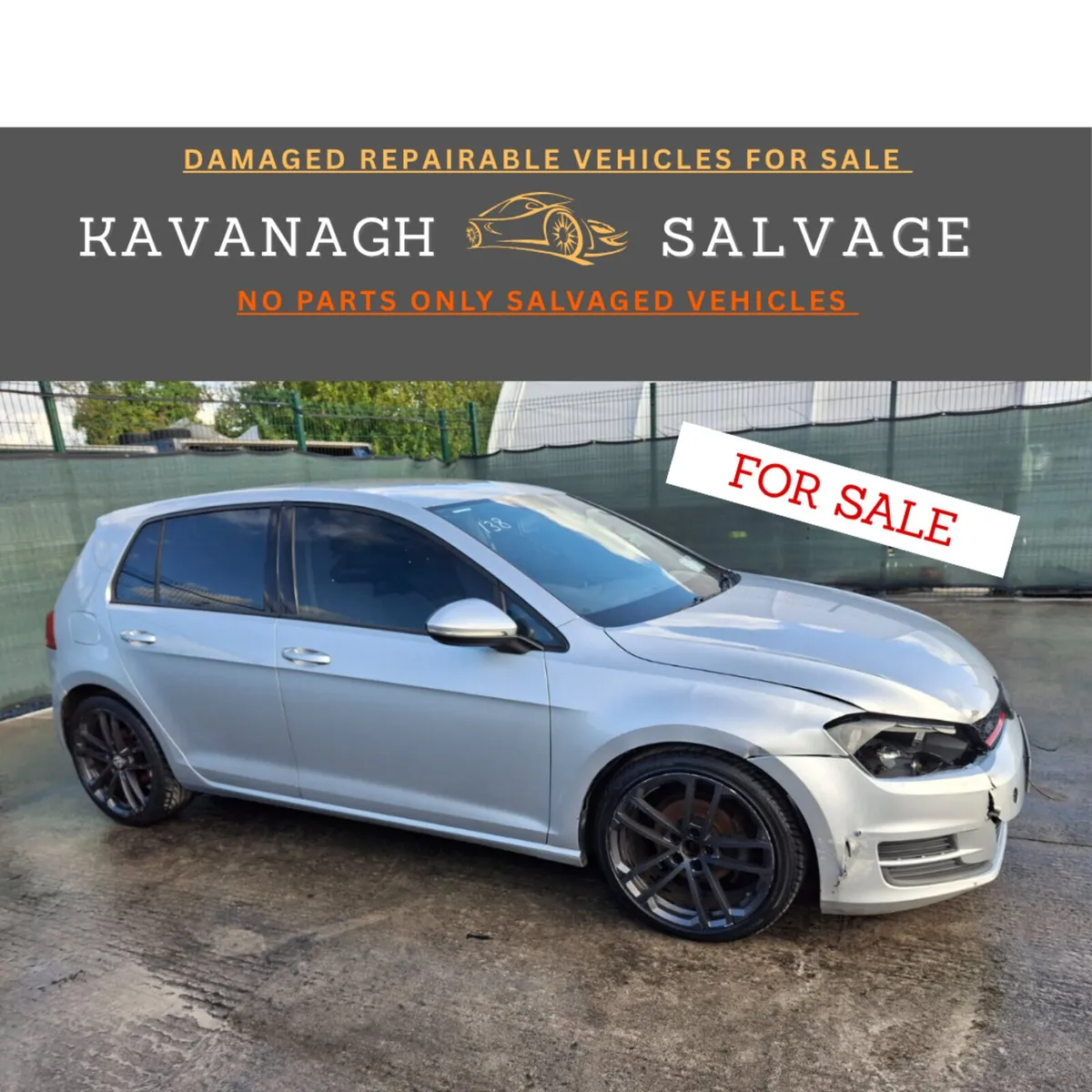 2014 Volkswagen Golf TDI Light Damage - Image 1
