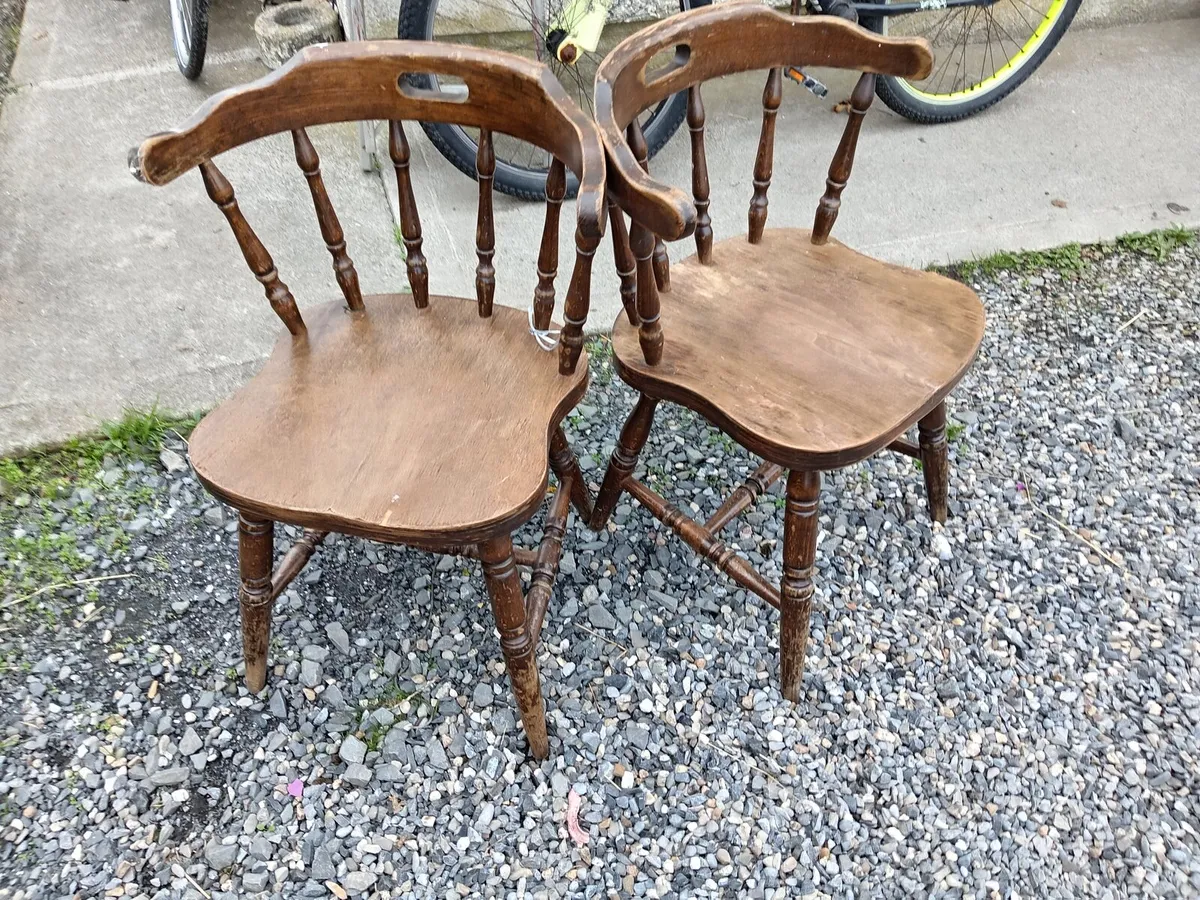 Old farm kitchen chairs