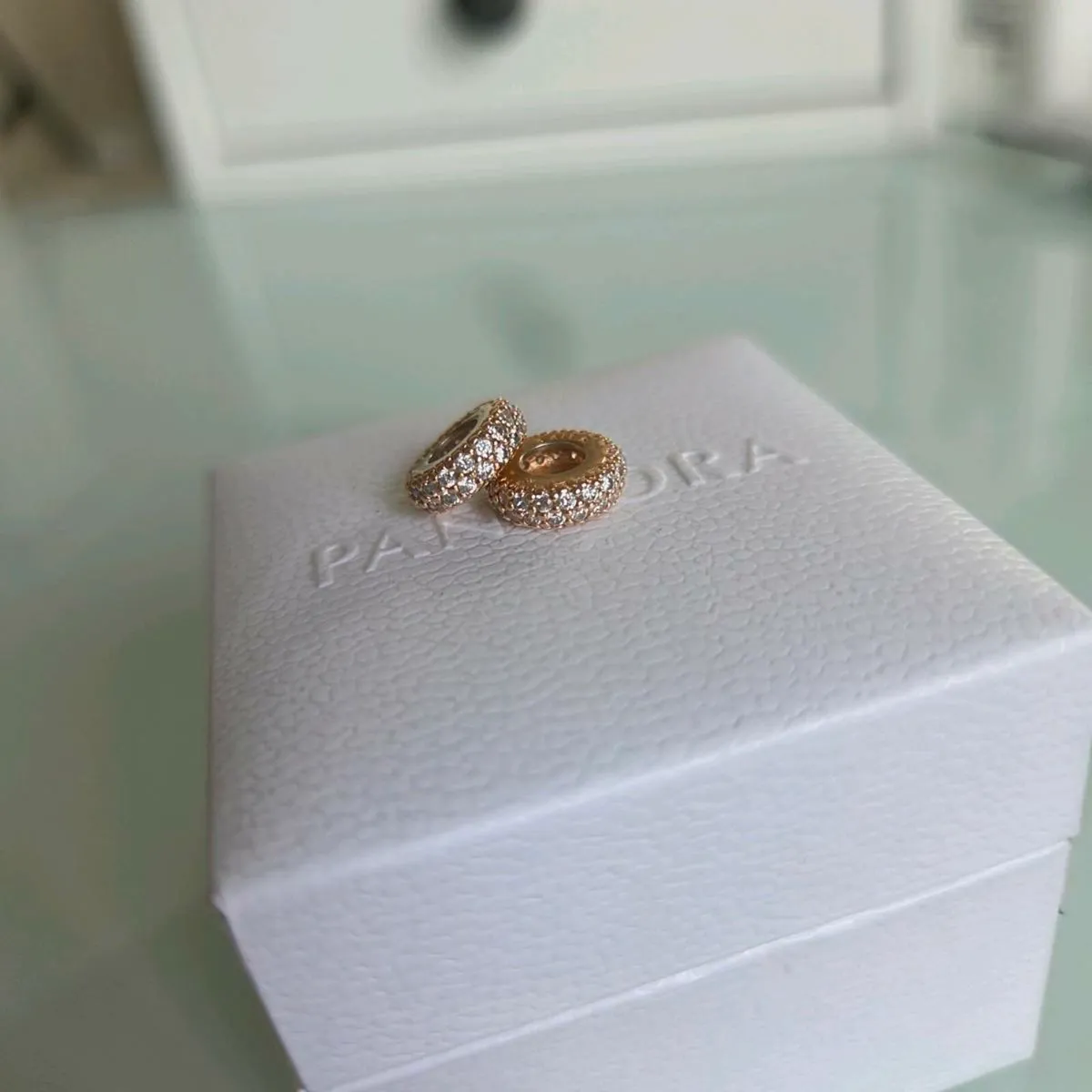Pandora spacer charm  rose gold - Image 1