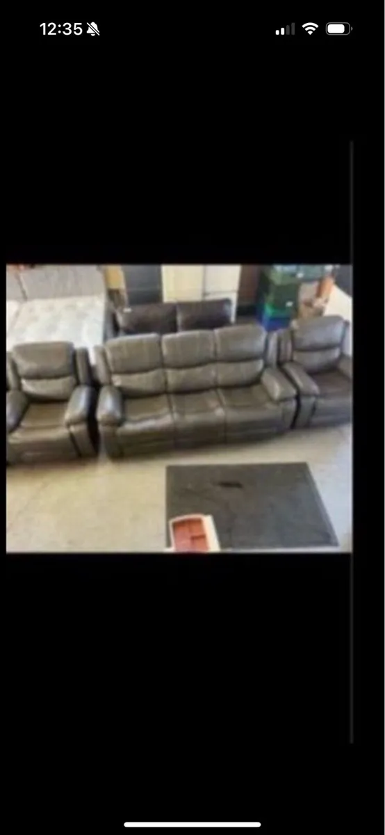 New leather suites grey or black - Image 1