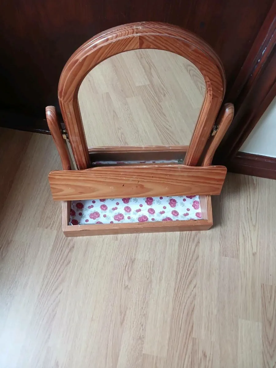 Mirror  with storage drawer - Image 1