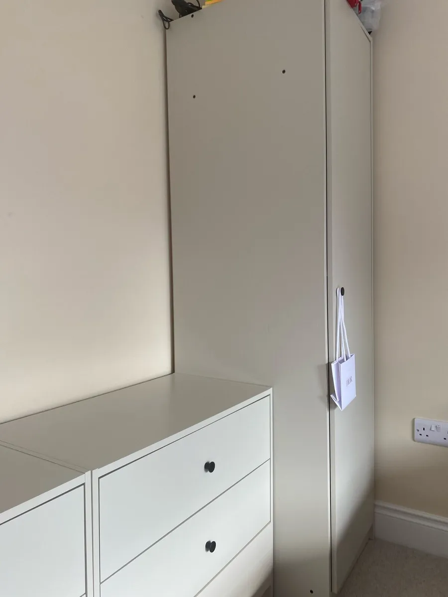 Chest of drawers x 2 and hanging cupboard - Image 3