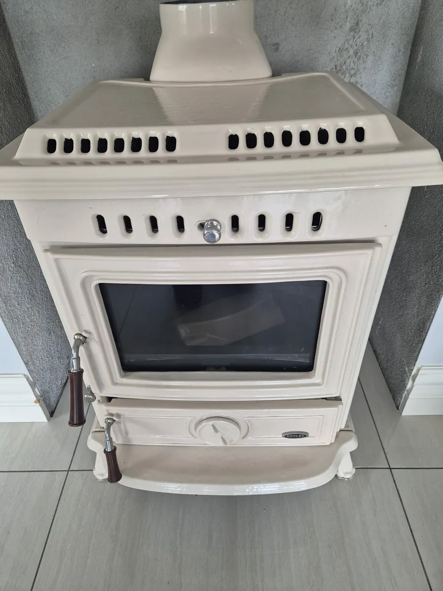 Cream Henley multi duel stove with back boiler - Image 2