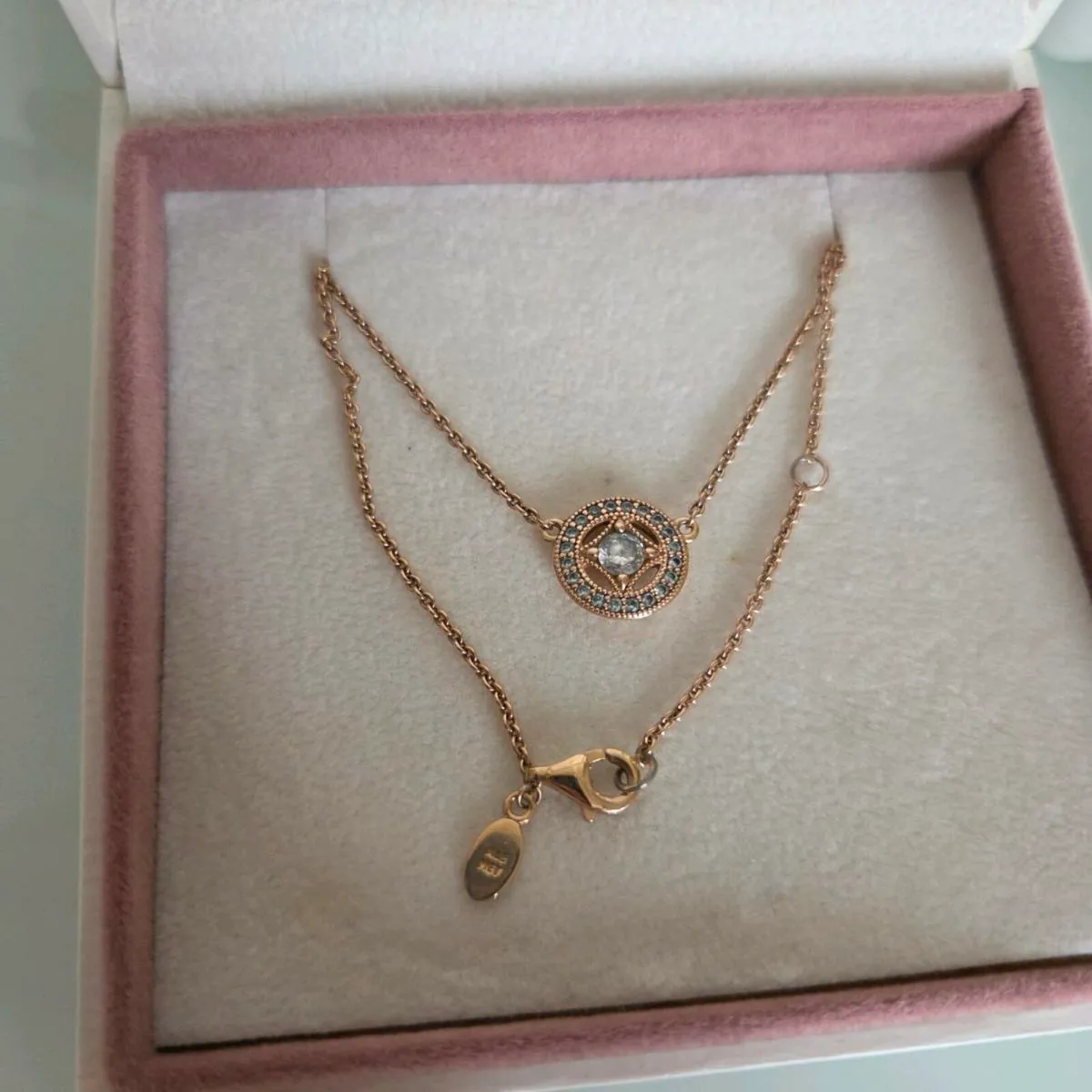 Pandora necklace rose gold - Image 1