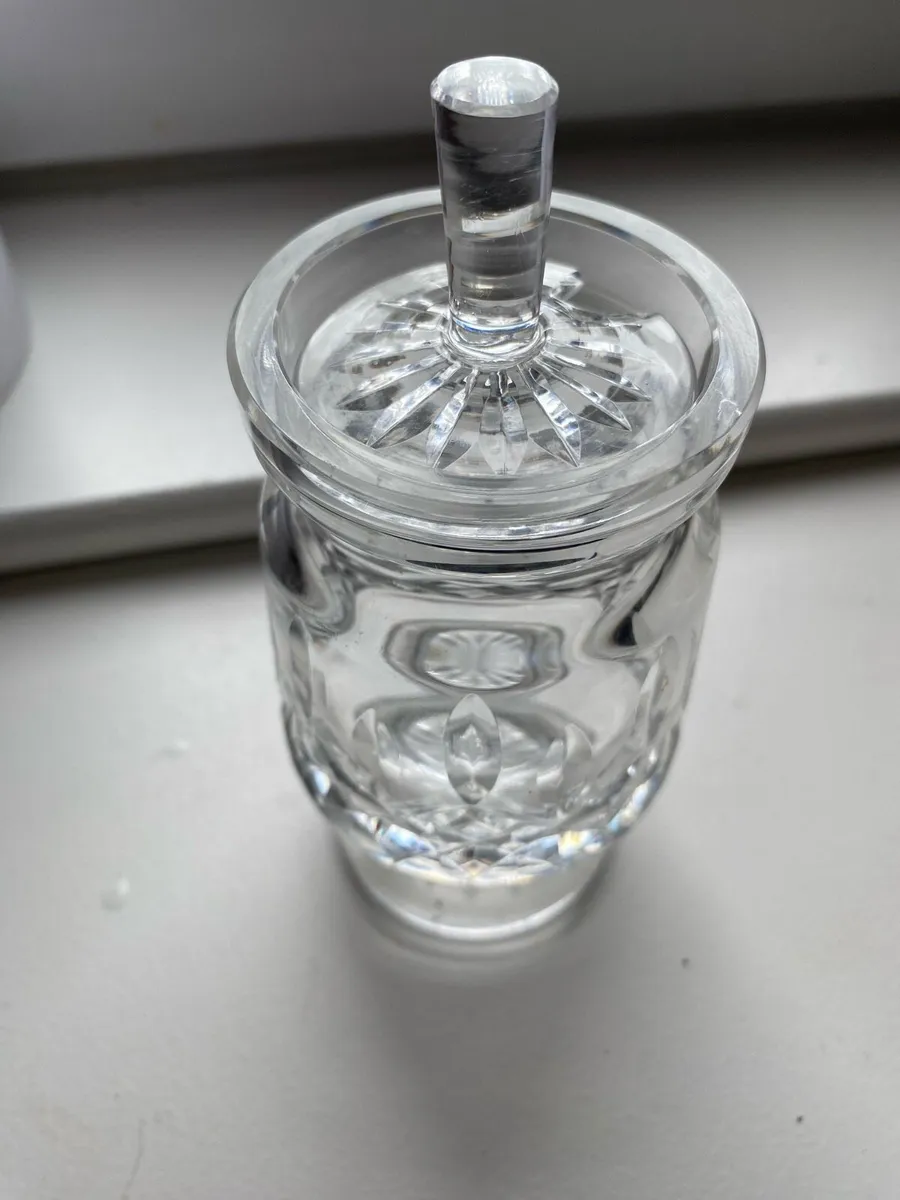 Vintage Waterford Crystal Condiment Jar - Image 1