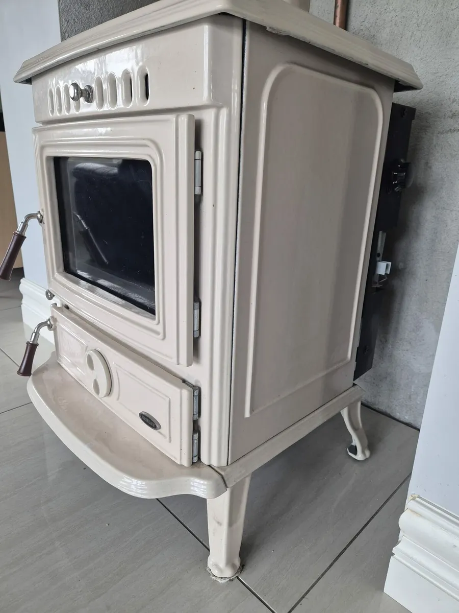 Cream Henley multi duel stove with back boiler - Image 3