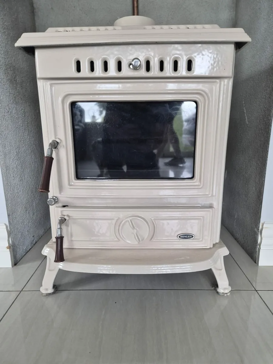 Cream Henley multi duel stove with back boiler - Image 4
