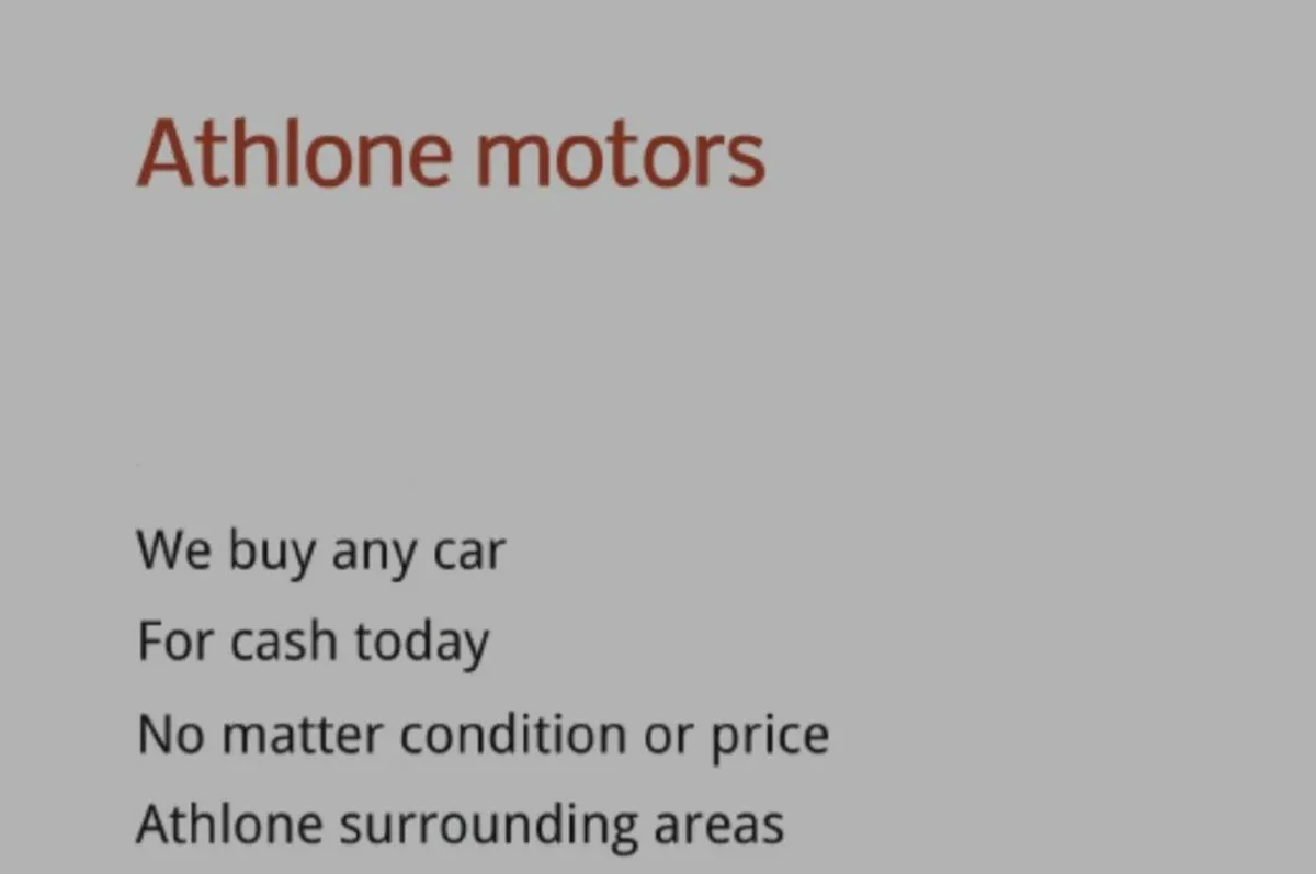 Cash for cars