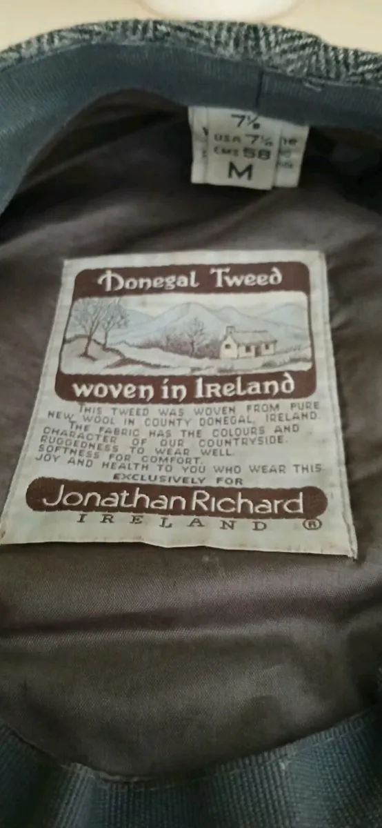 Jonatan Richard Donegal Tweed Cap - Image 3