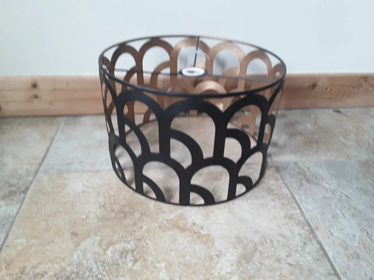 Brand new metal art deco pendant shade - Image 1