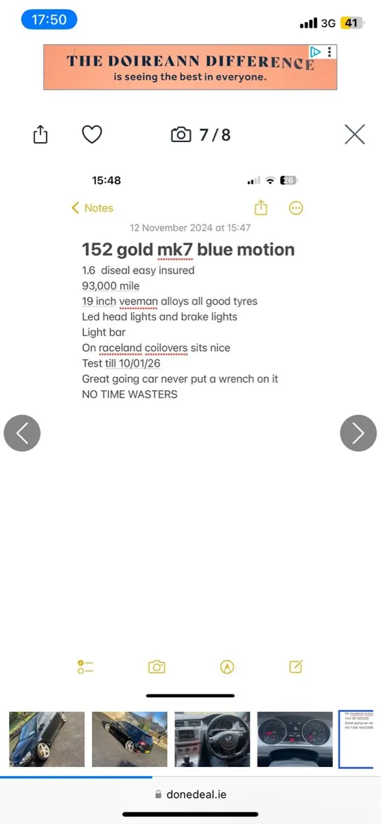volkswagen golf mk7 152 blue motion - Image 4
