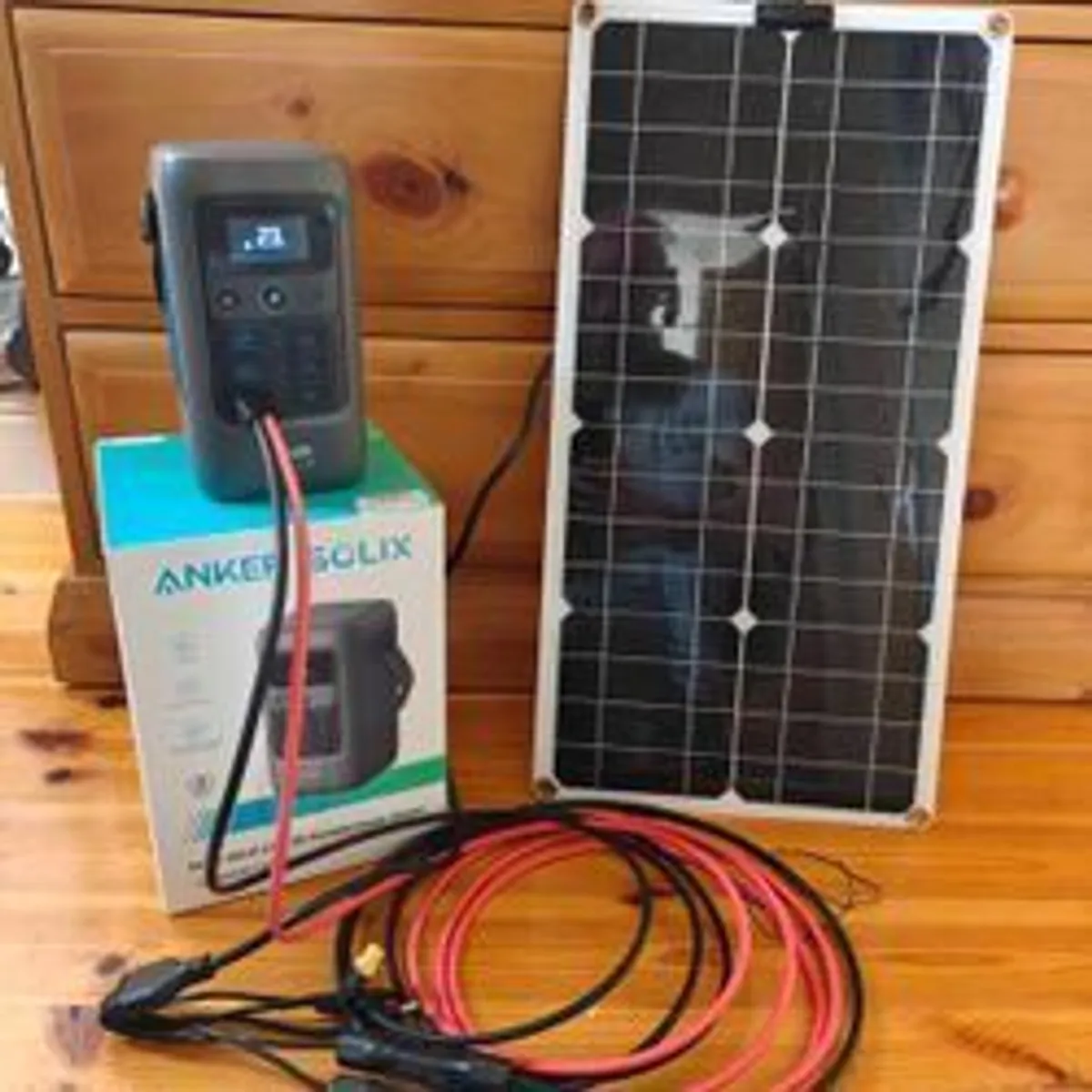 Anker SOLIX C200 DC Power Bank Station (60,000mAh), 192Wh Portable Power Station, LiFePO4 Battery, 200W + 100w Solar Panel - Image 1