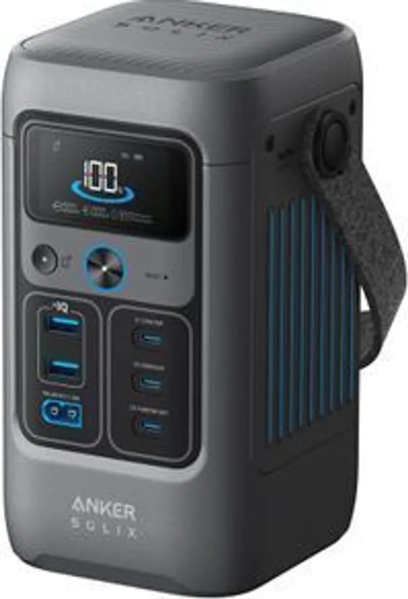 Anker SOLIX C200 DC Power Bank Station (60,000mAh), 192Wh Portable Power Station, LiFePO4 Battery, 200W + 100w Solar Panel - Image 2