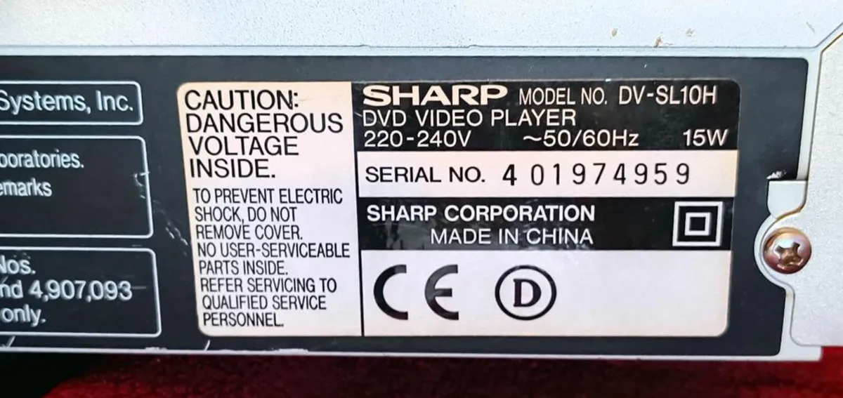 Sharp DVD Video Player rw - Image 2