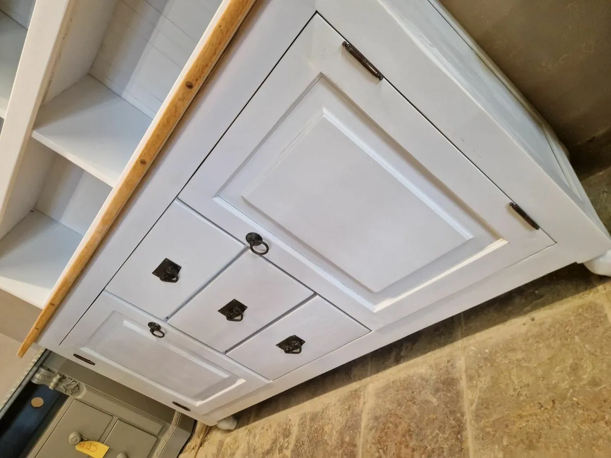 Large Vintage pine kitchen dresser - Image 2