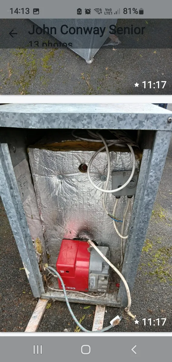 Grant oil burner and tank - Image 2