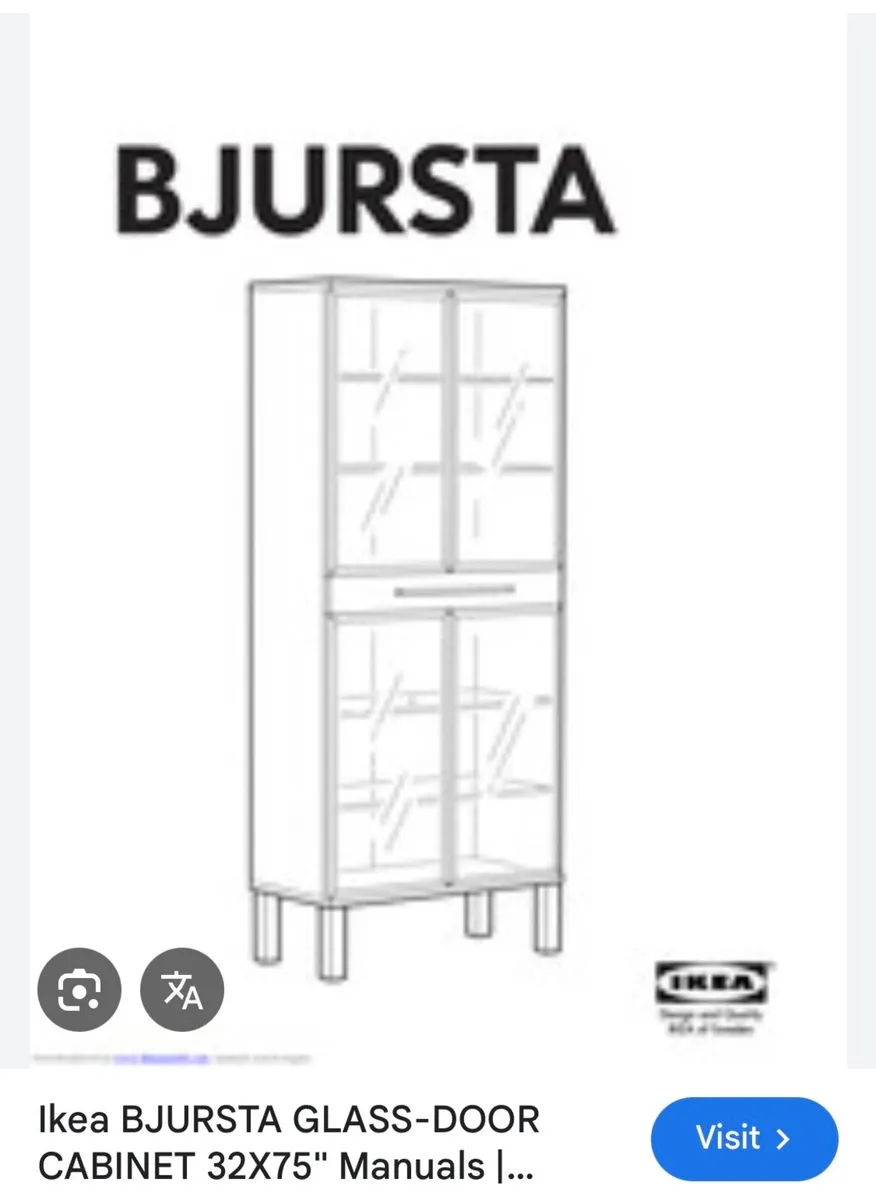 IKEA Bjursta Cabinets & Matching Buffet - Image 3