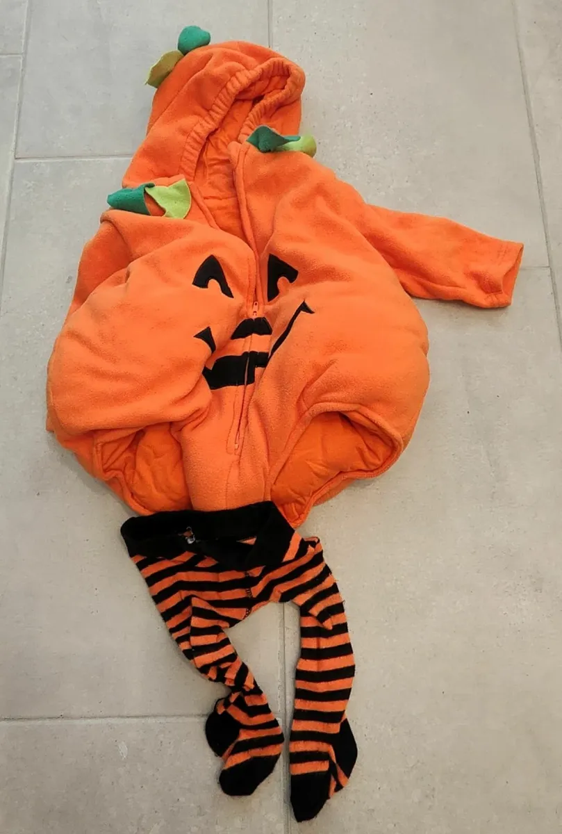 Halloween Baby Costume Set Bee & Pumpkin - Image 1