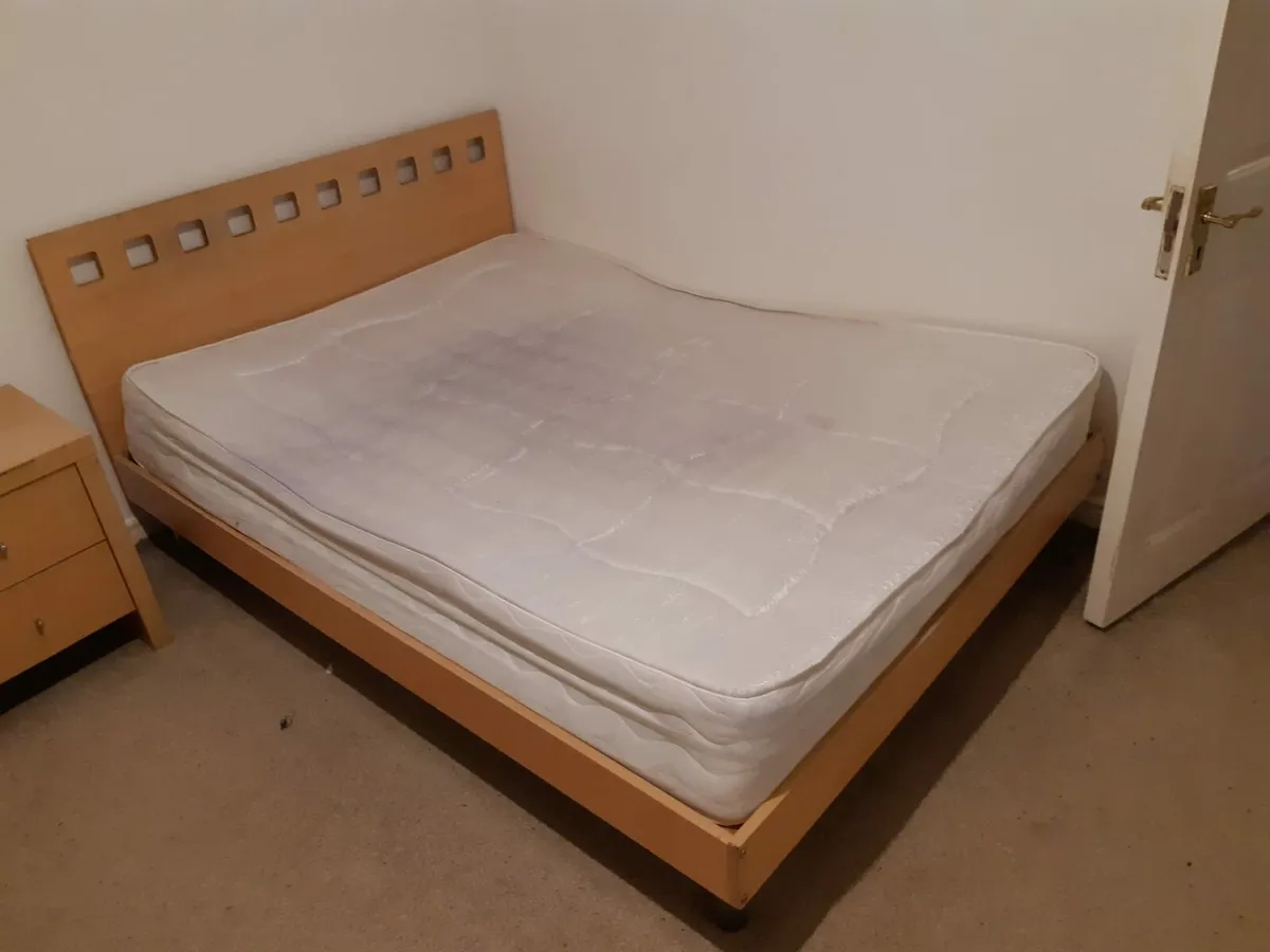 Free Double Bed and Mattress - Image 1