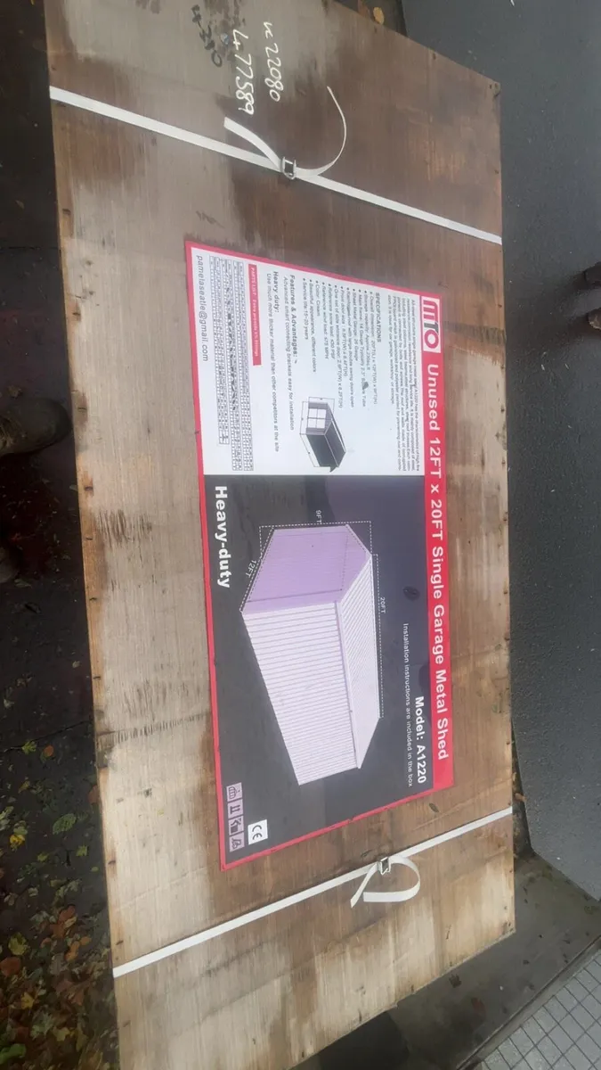 Brand new 12ft by 20ft heavy duty shed - Image 1