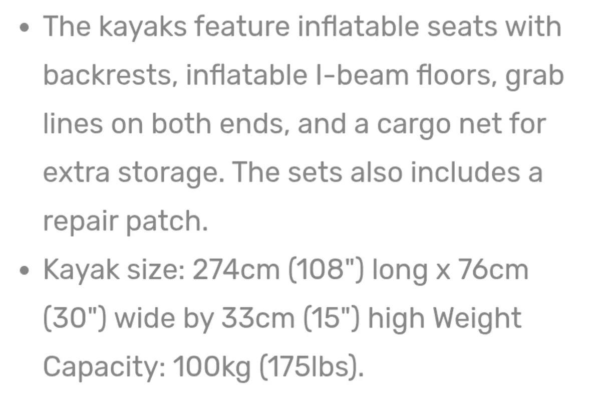Kayak Intex K1 - Image 2