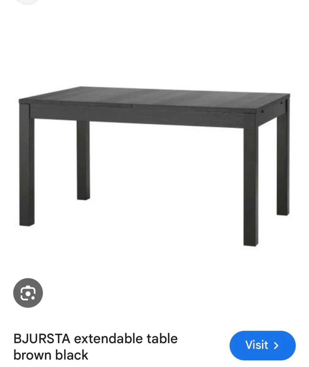 IKEA Extendable Table & 6 Chairs - Image 2