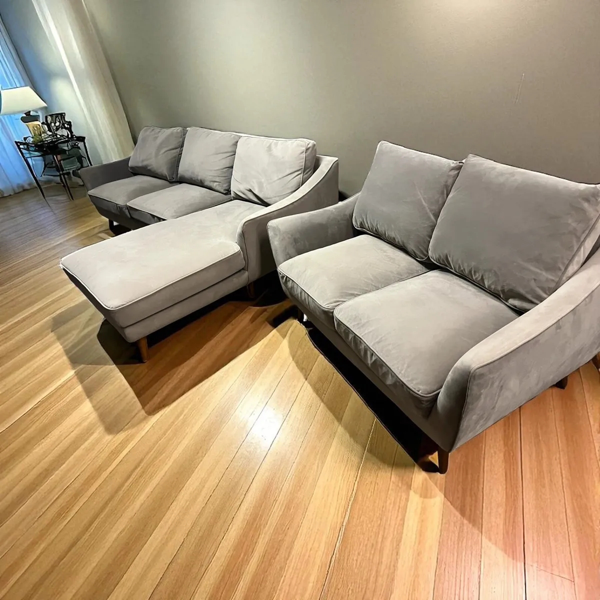 Taupe 3+2 sofa set couch furniture - Image 3