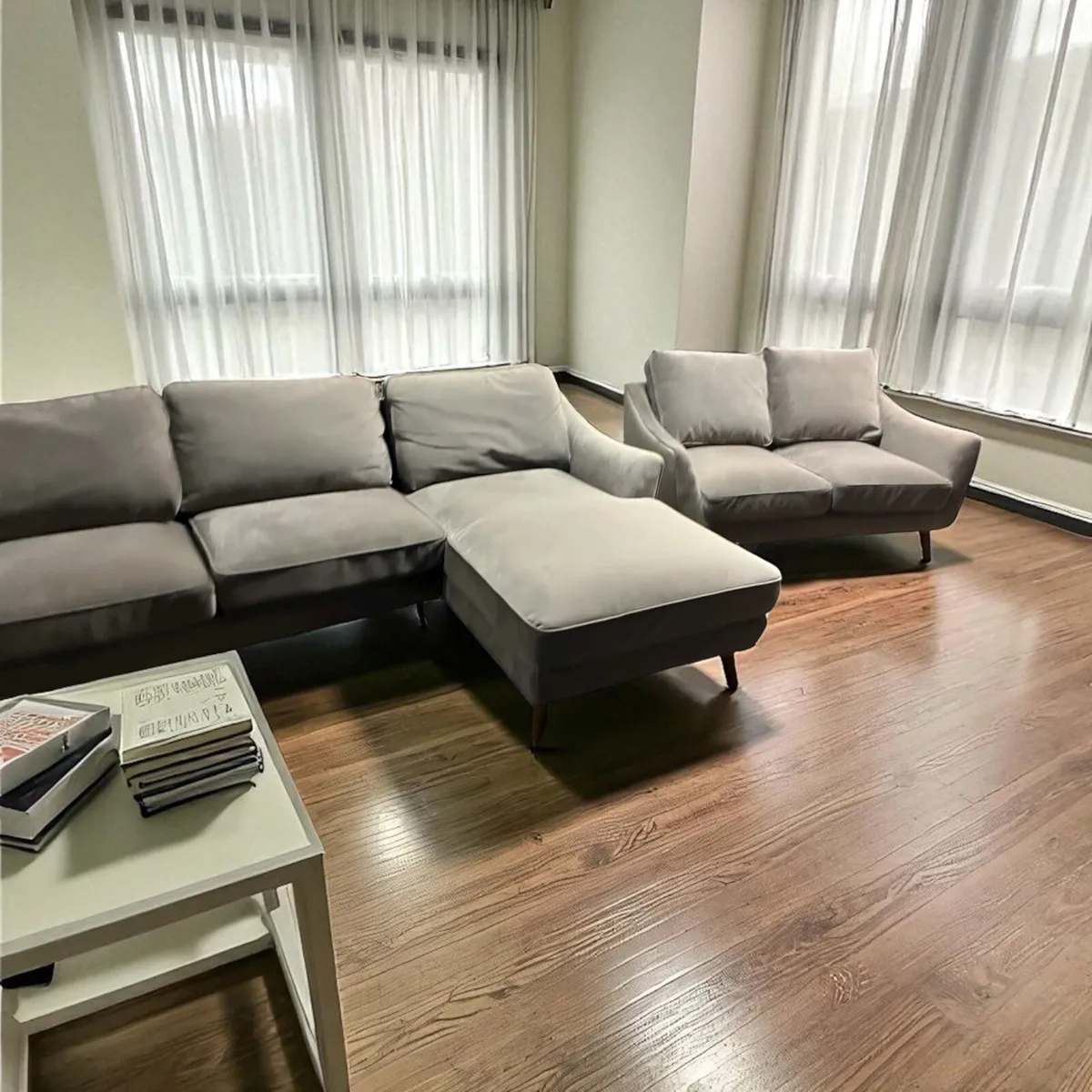 Taupe 3+2 sofa set couch furniture - Image 4