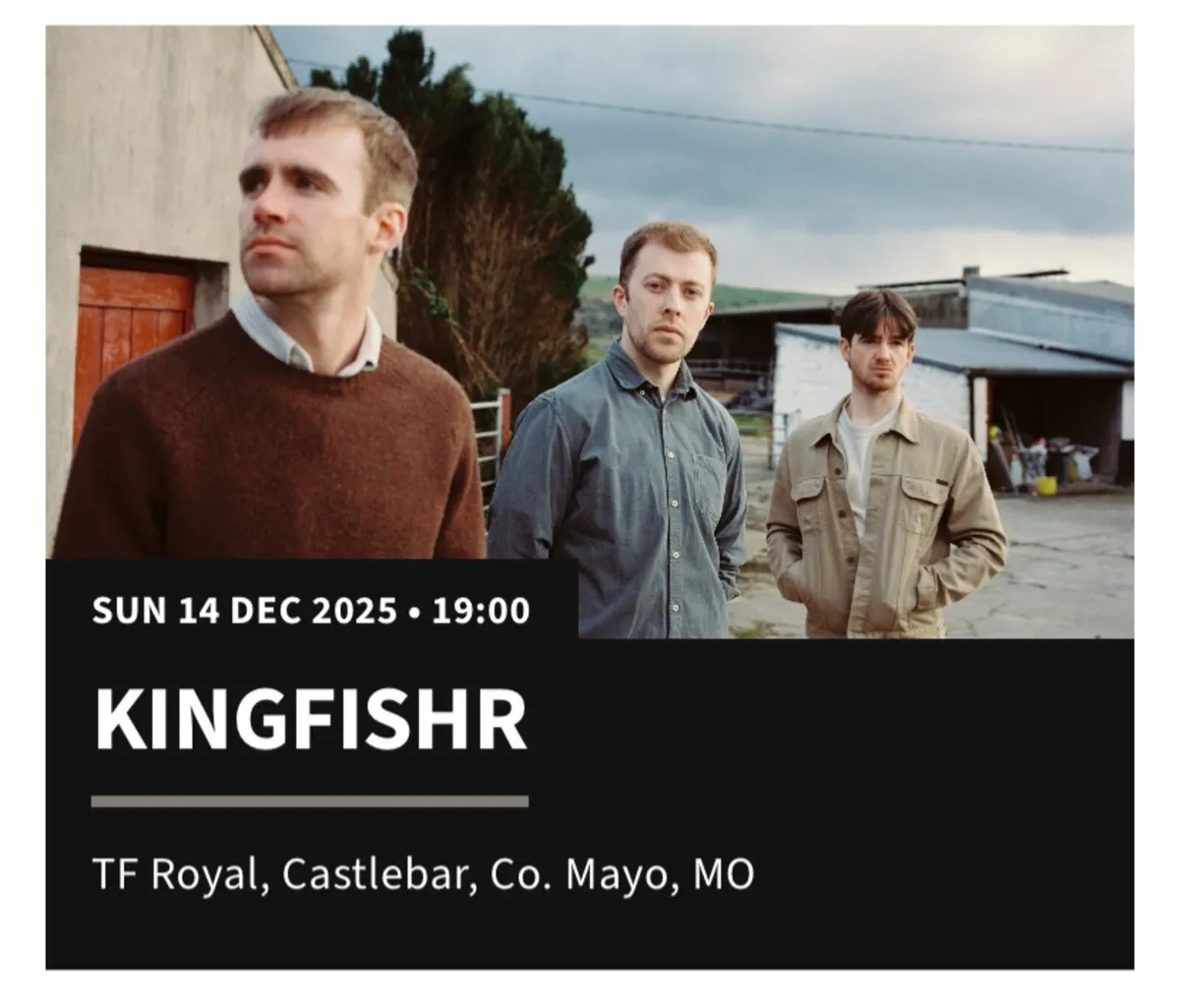 Kingfishr 2 x Standing tickets TF Castlebar